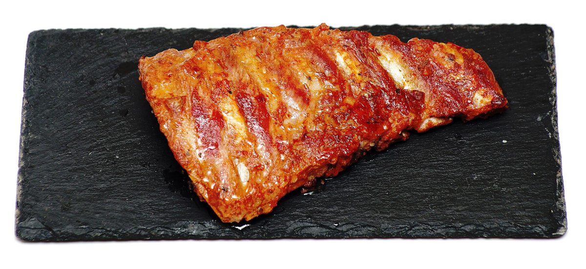 Smoked meat on the pit